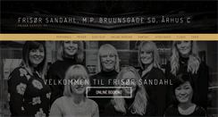 Desktop Screenshot of frisor-sandahl.dk
